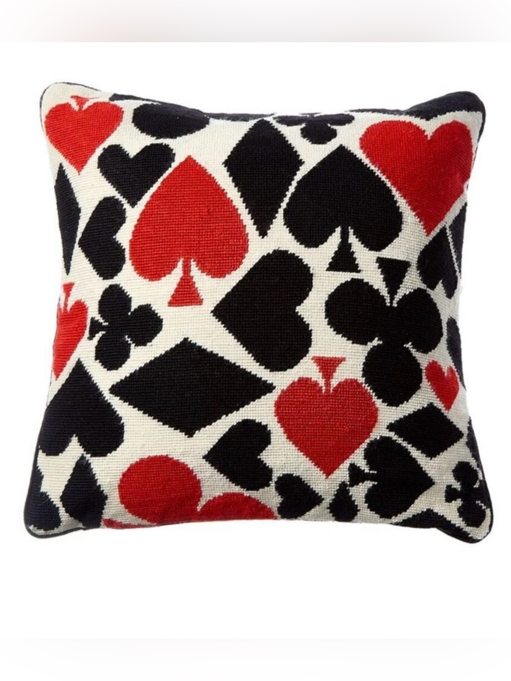 Jonathan Adler NWT 💚 Us Kit Dealer’s Choice Needlepoint Pillow